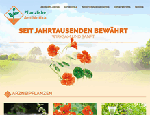 Tablet Screenshot of pflanzliche-antibiotika.de